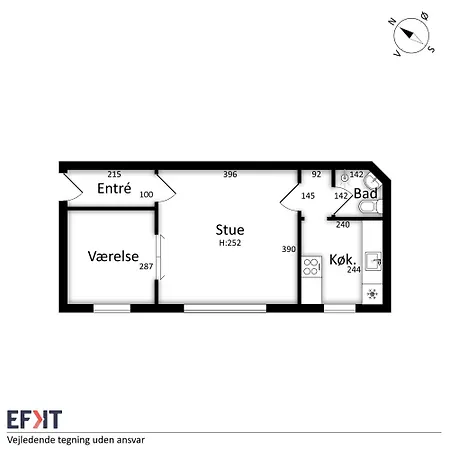 Apartment Charmerende 2-personers Bolig Pa Amager